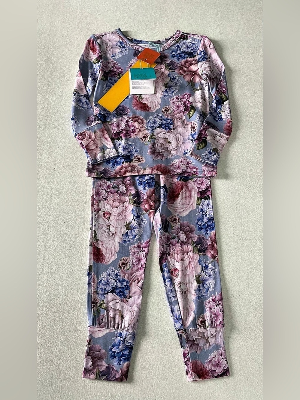 Posh Peanut Annie Floral Pajama Set Girls 2T NWT